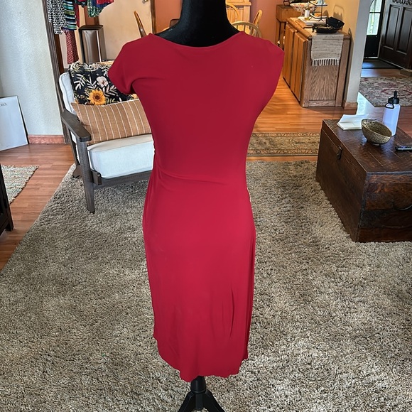 Diane von Furstenberg red dress size 8 - Picture 3 of 5